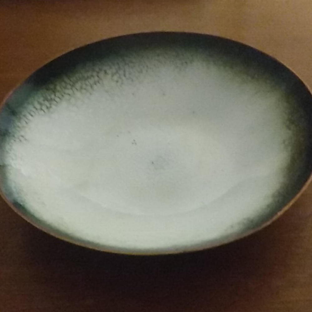 Vintage Leon Statham hammered Copper Enamel Bowl - Picture 1 of 4